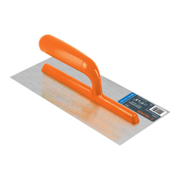 Llana metálica lisa 11" mango plástico - Truper
