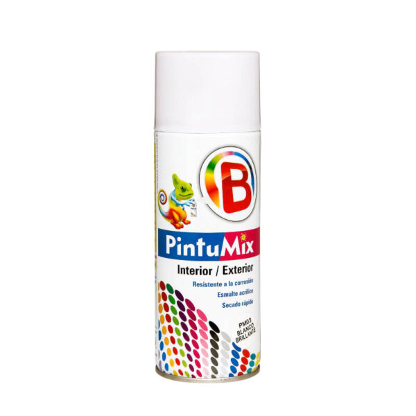 Pintura en Aerosol Blanco Brillante Pintumix - 400ML